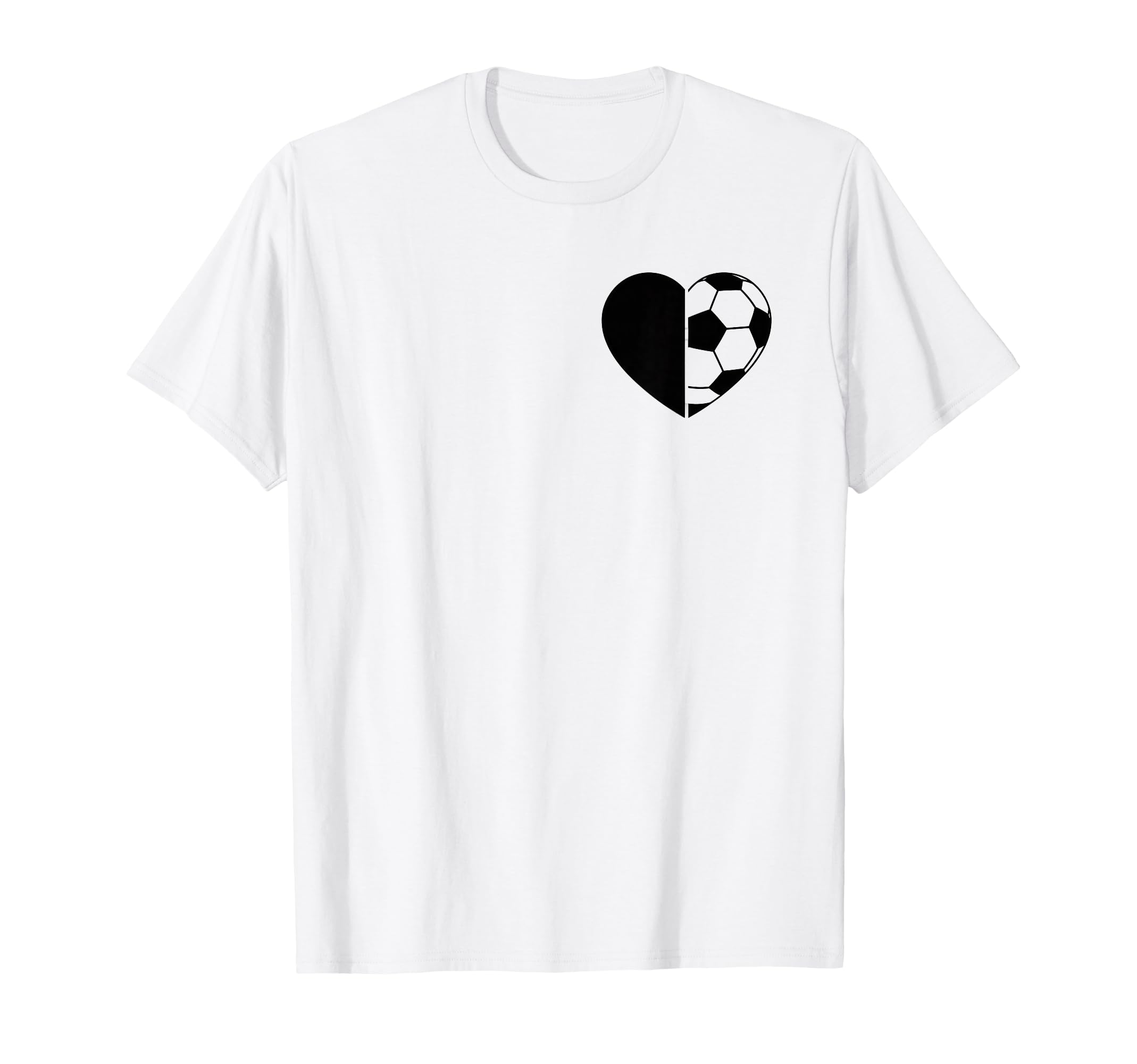 Soccer Love Heart Fans And Players T-Shirt - Unique Graphic for Adults