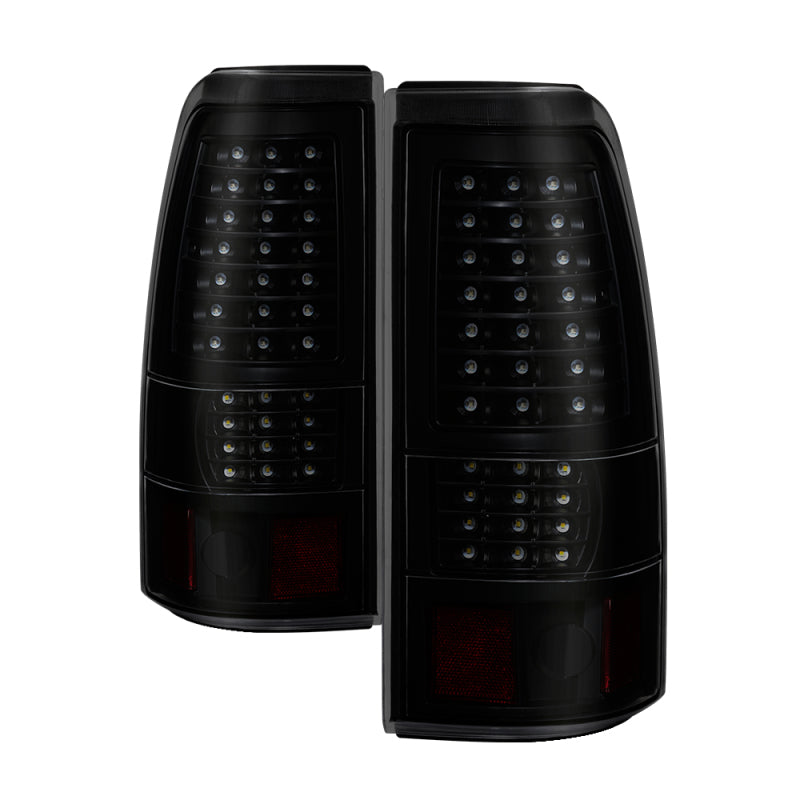SPYDER xTune 03-06 Chevrolet Silverado 1500 LED Tail Lights - Black Smoke (ALT-JH-CSIL03-LED-BSM) 9037641