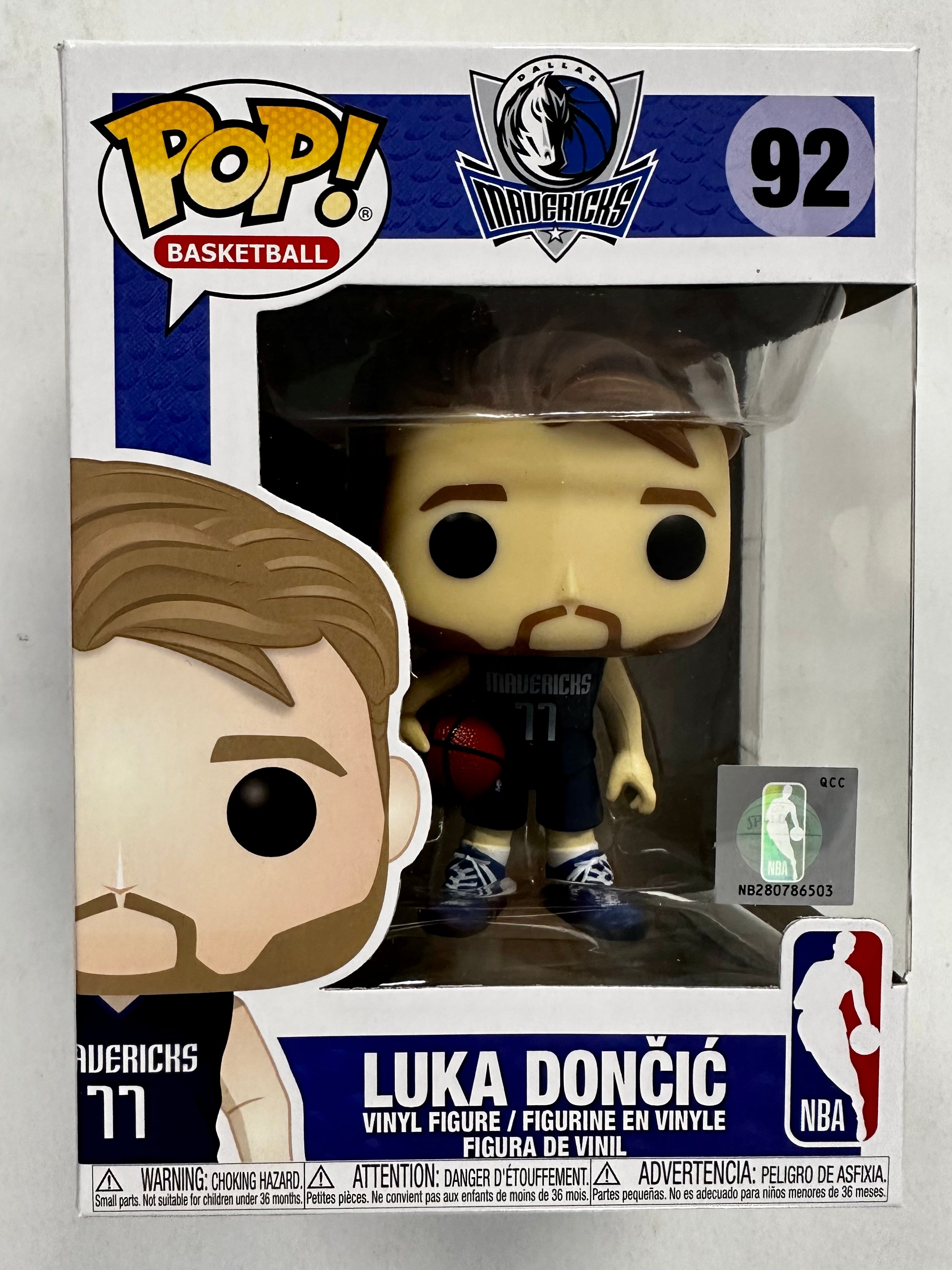 Funko Pop! Basketball Luka Dončić #92 NBA Dallas Mavericks 2020 Slovenia