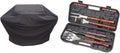 Char-Broil 3-4 Burner Grill Cover and Cuisinart Deluxe Pizza Grilling Pack (13-Piece)
