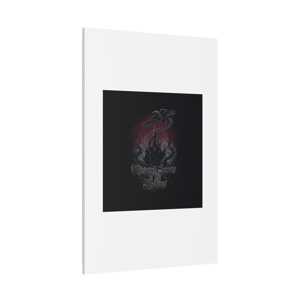 Whispered Secrets of the Shadows Castle Wall Art, Matte Canvas | Gothic Medieval Decor