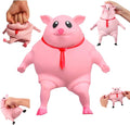Stretchy Glue-Sand Filled Rubber Pig, Latex Piglet Soft Decompression Doll Toy, Animal High-Elastic Stretchable, Decompression Toy for Adults and Children