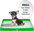 MEEXPAWS Dog Pee Pad Holder Foldable, Puppy Pad Holder Liner Base High Side, Dog Litter Box Indoor 23x15 in, Training Pad Holder Leak-Proof Easy Clean