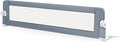 HONEY JOY Bed Rail for Toddlers, Extra Long, Foldable Portable Swing Down Safety Bed Guard Rail, Toddler Bed Rails for Crib, King Queen Full Twin Size Bed Mattress (Light Gray, 1 Pack, 71 Inch)