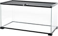 REPTI ZOO Full Glass 15 Gallon Reptile Tank, Medium Reptile Terrarium 24" X 12" X 12" for Gecko Hermit Crab Hognose Snake etc, Top Screen Ventilation & Feeding