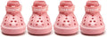 JZXOIVA Dog Shoes for Hot Pavement, Dog Booties for Large Dogs, Breathable Dog Boots & Paw Protectors, Adjustable Non-Slip Dog Rain Booties, Waterproof Pets Sandals for Beach Pink Size 7
