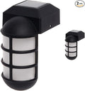 GreenLighting Marina Solar Post Cap Lights Fits 4x4 Nominal Wood Outdoor Solar Powered Post Cap Light, Fence Post, Landscaping, Deck, Garden- Bright LED, Waterproof Nautical Lighting Black 2 Pack