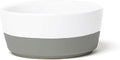 Waggo Dipper Ceramic Dog Bowl for Small and Large Breeds - Heavyweight and Durable Pet Food and Water Dish Crock, Dishwasher Safe, Modern (Dolphin, Small)
