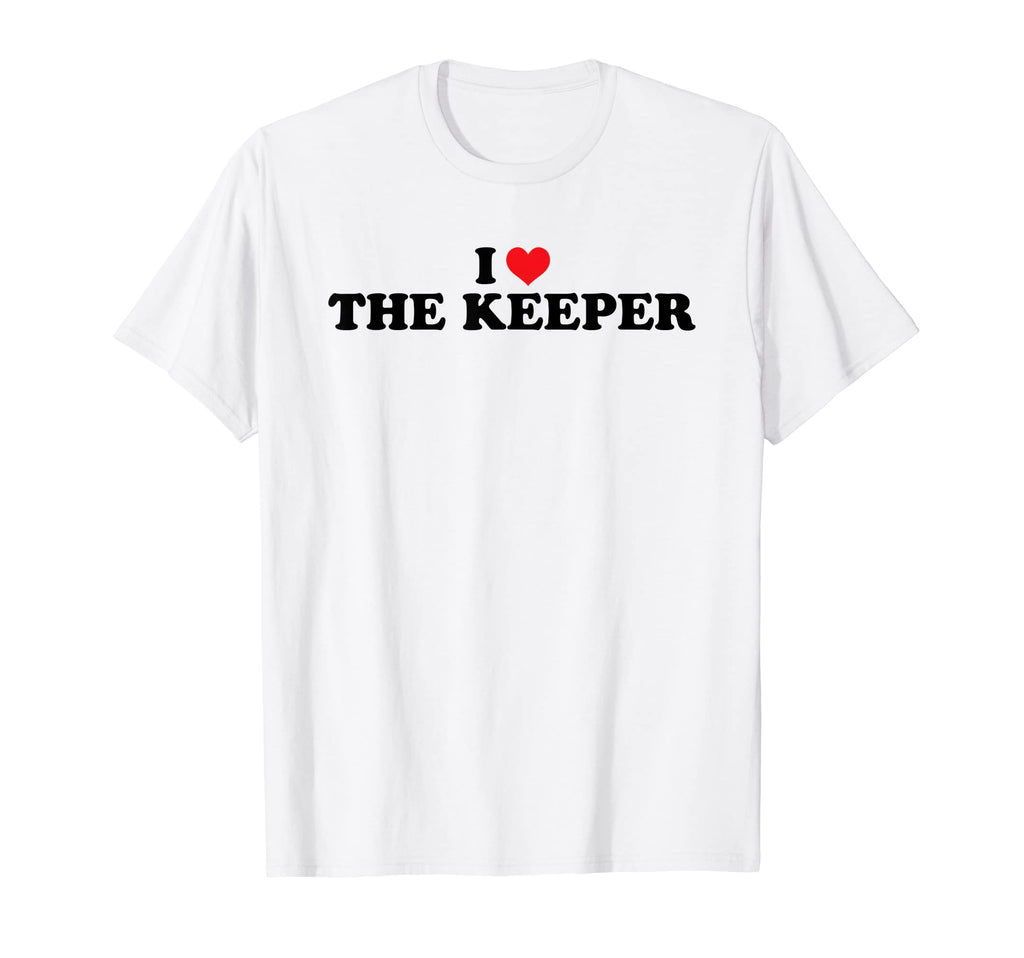 I Love Heart Keeper Goalkeeper Soccer T-Shirt - Streetwear Style Unisex