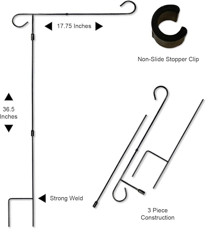 College Flags & Banners Co. Ohio State Buckeyes Red Garden Banner Flag with Flag Pole Stand Set