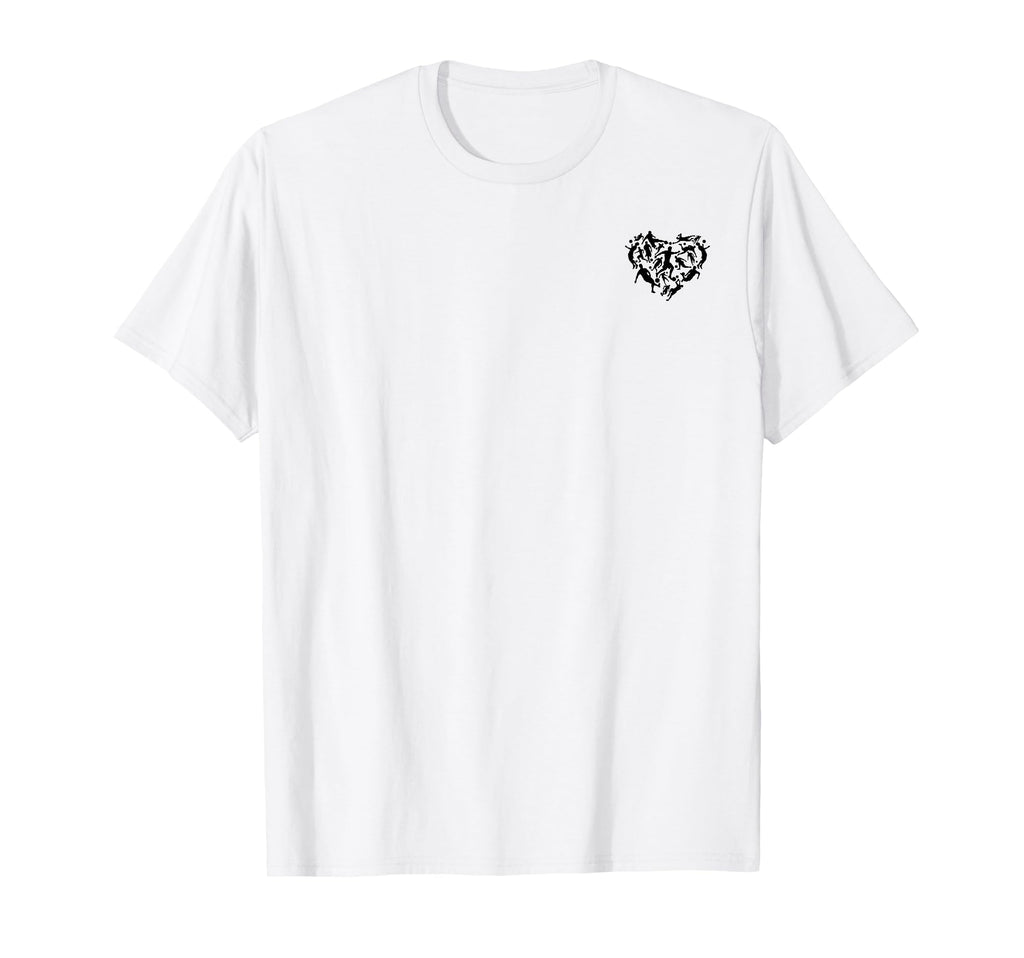 Playing Soccer Heart Soccer Player T-Shirt - Streetwear Style Unisex