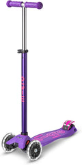 Micro Kickboard - Maxi Deluxe LED - Three Wheeled, Lean-to-Steer Swiss-Designed Micro Scooter for Kids with Motion-Activated Light-Up Wheels for Ages 5-12 …