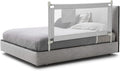 BABY JOY Bed Rail for Toddlers, 57’’ Extra Long, Height Adjustable, Foldable Baby Bed Rail Guard w/Storage Pocket & Double Safety Child Lock for Kids Twin Full Size Queen King Mattress (Gray, 57'')