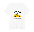 Dad Taxi To Soccer Practice Funny T-Shirt - Trendy Graphic for Adults