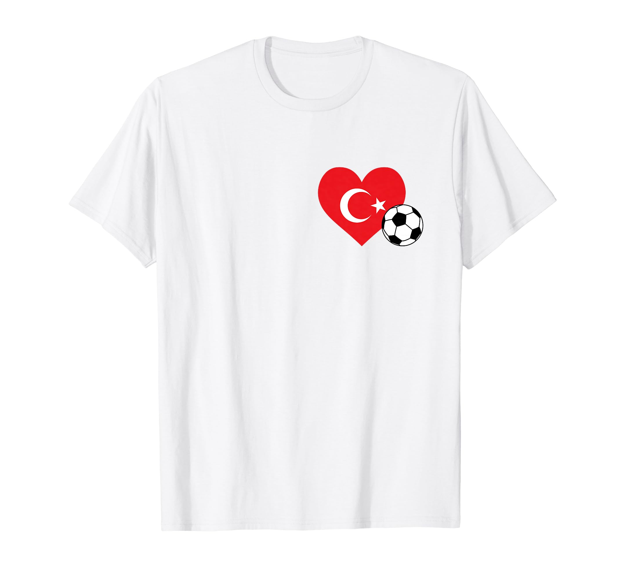 I Love T Rkiye My Heart Turkish Flag T-Shirt - Graphic Print Men Women