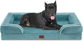Comfort Expression XXL Waterproof Orthopedic Dog Bed for Extra Large Dogs, Orthopedic Foam Dog Sofa Bed with Washable Removable Cover & Non-Slip Bottom(XX-Large,Washed Blue)