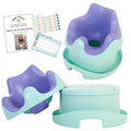 Pediatrician-Approved Squat Position for Easier Pooping & Elimination Communication (EC) | 7-in-1 Potty Training Seat | Includes Footrest, Step Stool & Toddler Toilet Seat | Reduces Diaper Waste