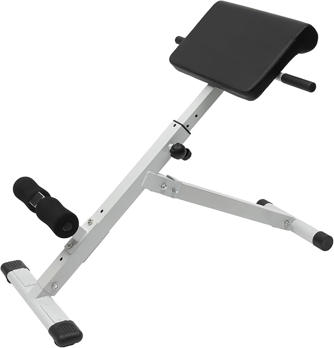 Roman Chair, Hyperextension Bench Roman Chair Adjustable Back Extension Machine Lower Back Exercise Equipment Multi-Functional Workout Bench for Home Gym Full Body Abs Glutes Core Muscles