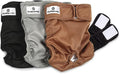 Pet Parents® Washable Dog Diapers (3pack) + Extendrs® of Durable Doggie Diapers, Premium Dog Diapers Female (X-Large, Natural)