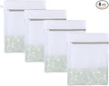 Mesh Laundry Bags, Mesh Wash Bags, Durable Mesh Structure with Strong Zipper, Suitable for Underwear, Delicate Clothes, Pants, Shoes, Socks Washing (Small Fine Mesh, XS 10 * 12in*4pcs)