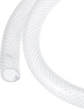 1/2" x 5/8" Braided Clear Plastic PVC Tubing 10ft High Pressure Flexible Reinforced Vinyl Tube, [for Garden Irrigation, Water Hose, Fish Tank, Water Transfer] - 12.7x15.9mm