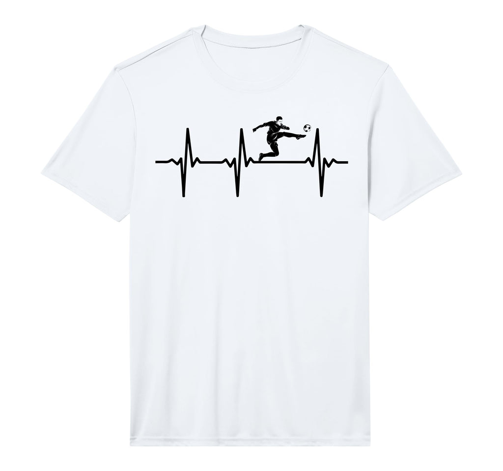 Soccer Heartbeat Soccer Player Soccer T-Shirt - Trendy Graphic Men Women