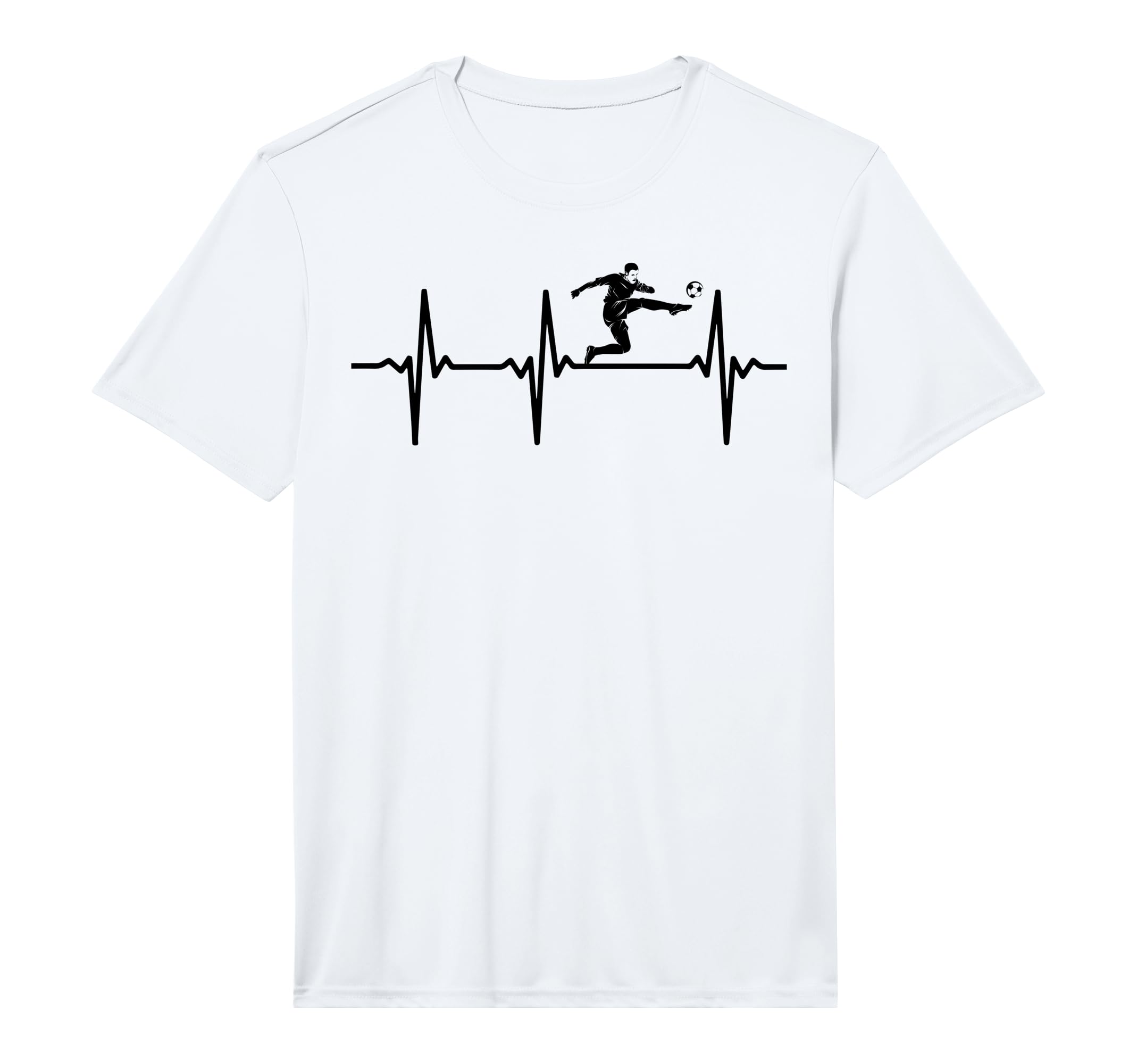 Soccer Heartbeat Soccer Player Soccer T-Shirt - Trendy Graphic Men Women