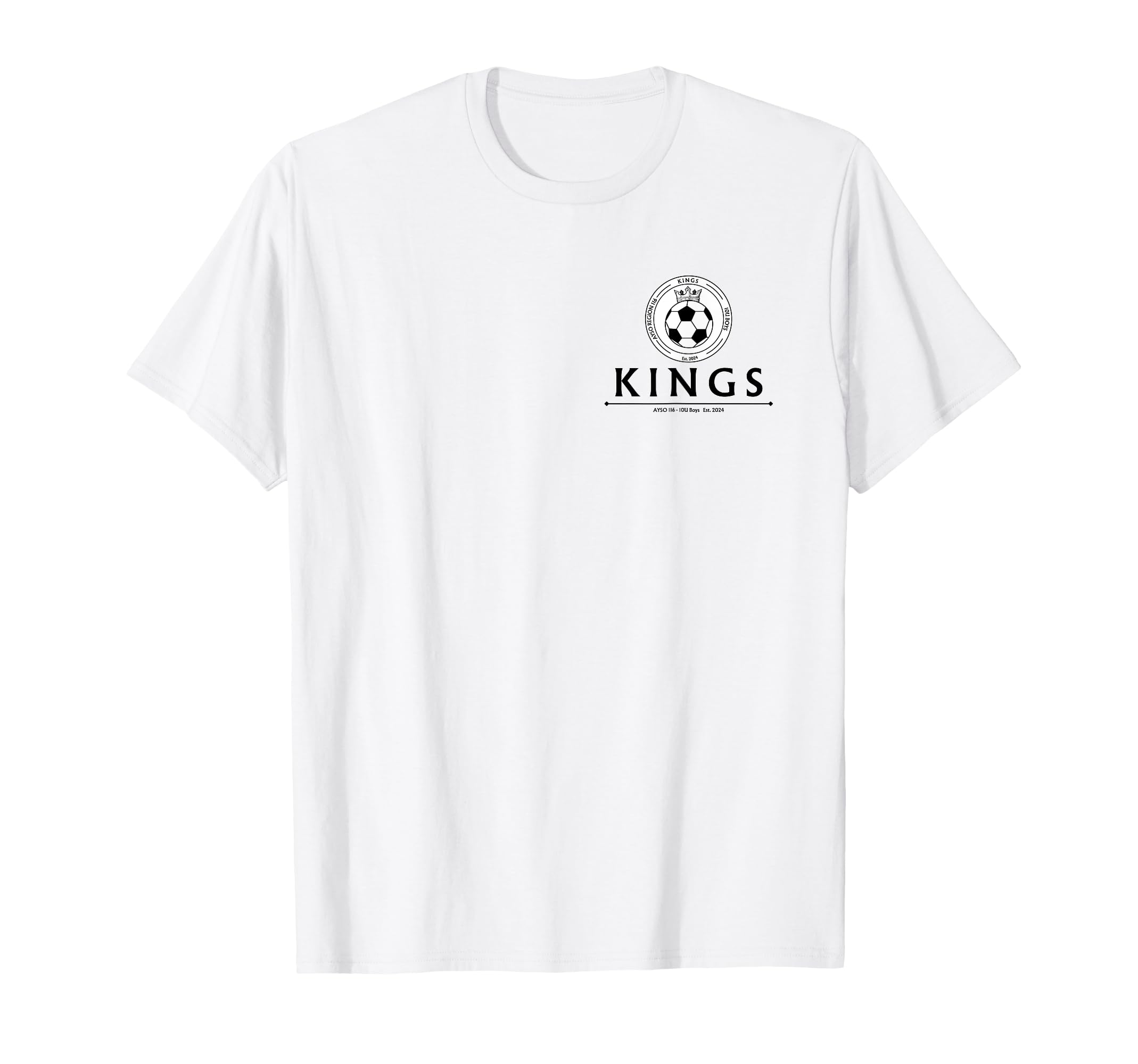 Kings Fan Gear T-Shirt - Minimalist Print for Adults