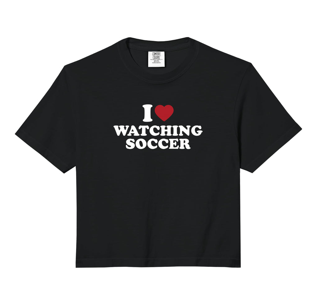 I Love Watching Soccer Comfort Colors Hoodie - Novelty Apparel Men Women