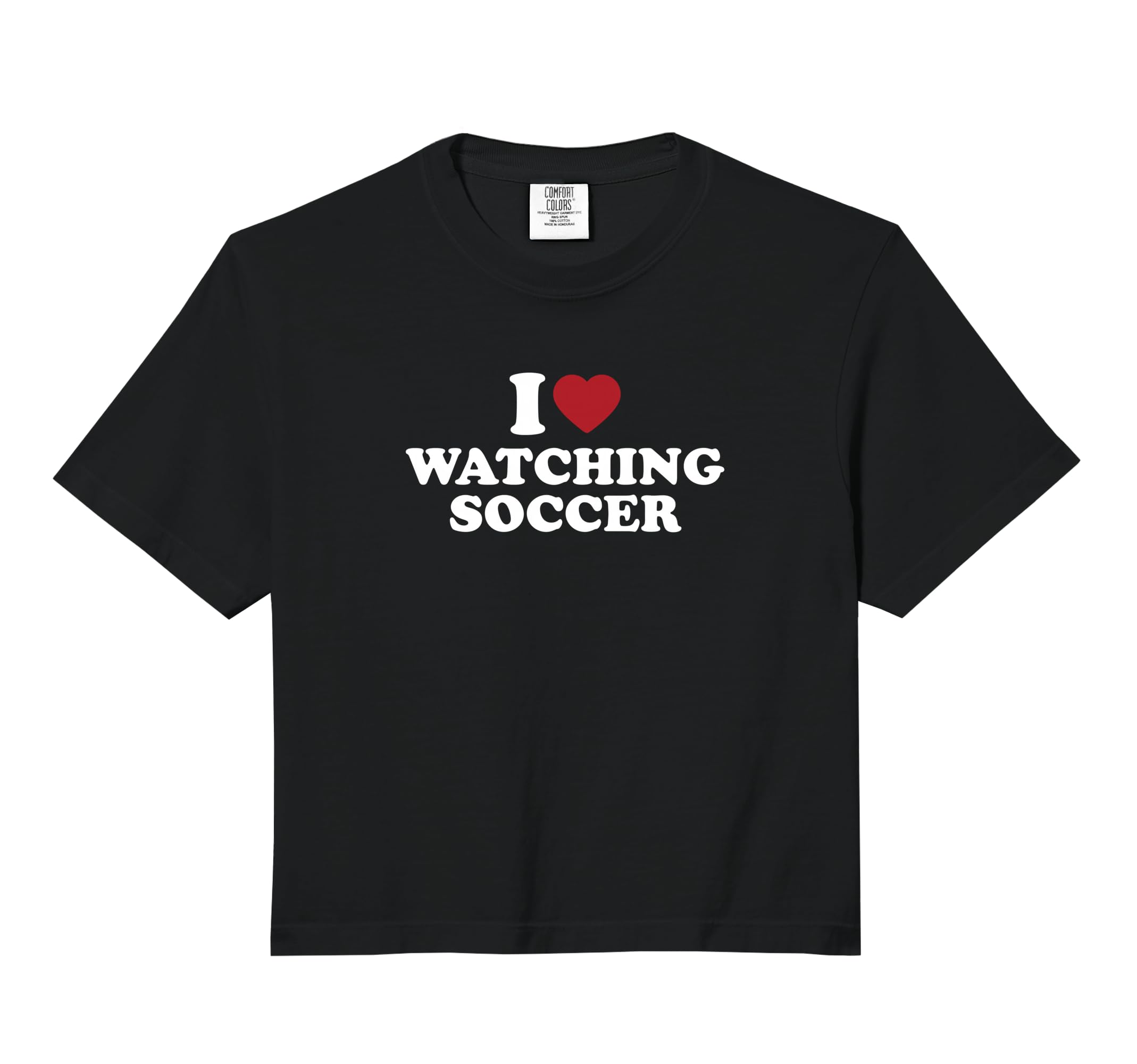 I Love Watching Soccer Comfort Colors Hoodie - Novelty Apparel Men Women