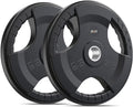 SPART Weight Plate 2-Inch Rubber Coated Olympic Grip Plate for Barbell,Solid Cast Iron Weight Plates in Pairs or Single for Strength Training,Weightlifting,Crossfit,Home Gym(5LB/10LB/25LB/35LB/45LB)
