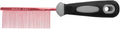 Resco Professional Anti-Static Dog, Cat, Pet Comb for Grooming, Steel Pins, Fine Tooth Spacing, Candy Red