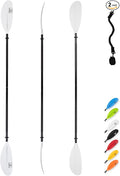 OCEANBROAD Kayak Paddle 86in/218cm, 90.5in/230cm, 95in/241cm Alloy Shaft Kayaking Boating Canoeing Oar with Paddle Leash