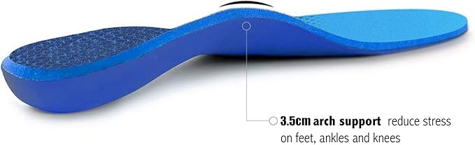 Plantar Fasciitis Feet Insoles Arch Supports Orthotics Inserts Relieve Flat Feet, High Arch (Mens 11-11 1/2 | Womens 13-13 1/2)