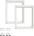 Acrylic Dog Playpen Suitable for Expanding Clear Dog Playpen Includes 2 I-Type Connectors and 2 Suction Cup Bases（30", 2PCS）