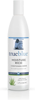 TrueBlue Aloe & Avocado Moisture-Rich Conditioning Dog Crème – Conditioner Cream for Dogs, Puppies - Deodorizing, Moisturizing, Tearless – Toxin Free, Natural Botanical Blend – 12 Fl. Oz.
