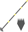 Dual Headed Hoe Garden Tool, Hoe Cultivator Gardening Tool, 17-59" Adjustable Long Handle Heavy Duty Scuffle Hoe with Rake Tiller Cultivator for Weeding, Digging, Loosening Soil, Sowing