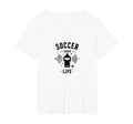 Soccer Coach Life Whistle Blowing T-Shirt - Unique Graphic Men Women