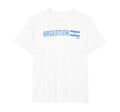 Superfan Argentina Minimal Flag Stripe T-Shirt - Aesthetic Graphic Unisex