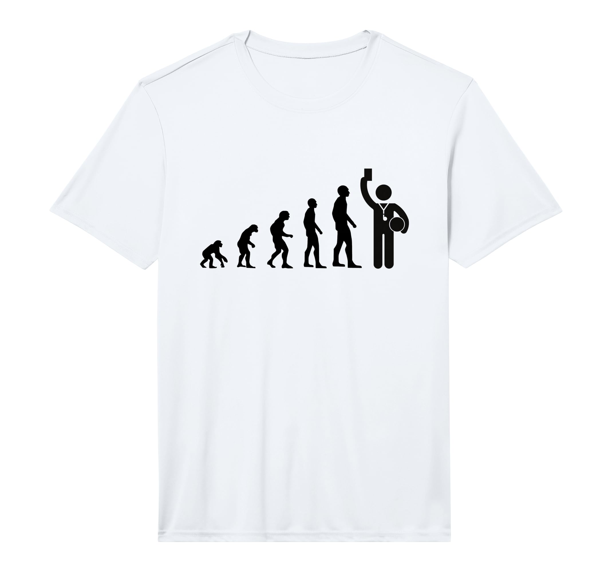 Evolution Referee Football Gift T-Shirt - Custom Art Print for Adults