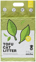 Tofu Cat Litter Natural Clumping Tofu Cat Litter, Fast Clumping and Easily Scoop-able 5.5lb/88oz 5 Scents - Greentea, 3 Pack
