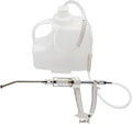 30ML Veterinary Metal Feeding Gun, Continuous Drench Gun Dosing Device Veterinary Adjustable Medicine Dispenser Husbandry Autonomous Feeding Tool, for Pig Cow, Sheep, Horse (White Color, 30ML+Kettle)