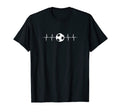 Soccer Heartbeat Soccer Ball T-Shirt - Aesthetic Graphic for Adults