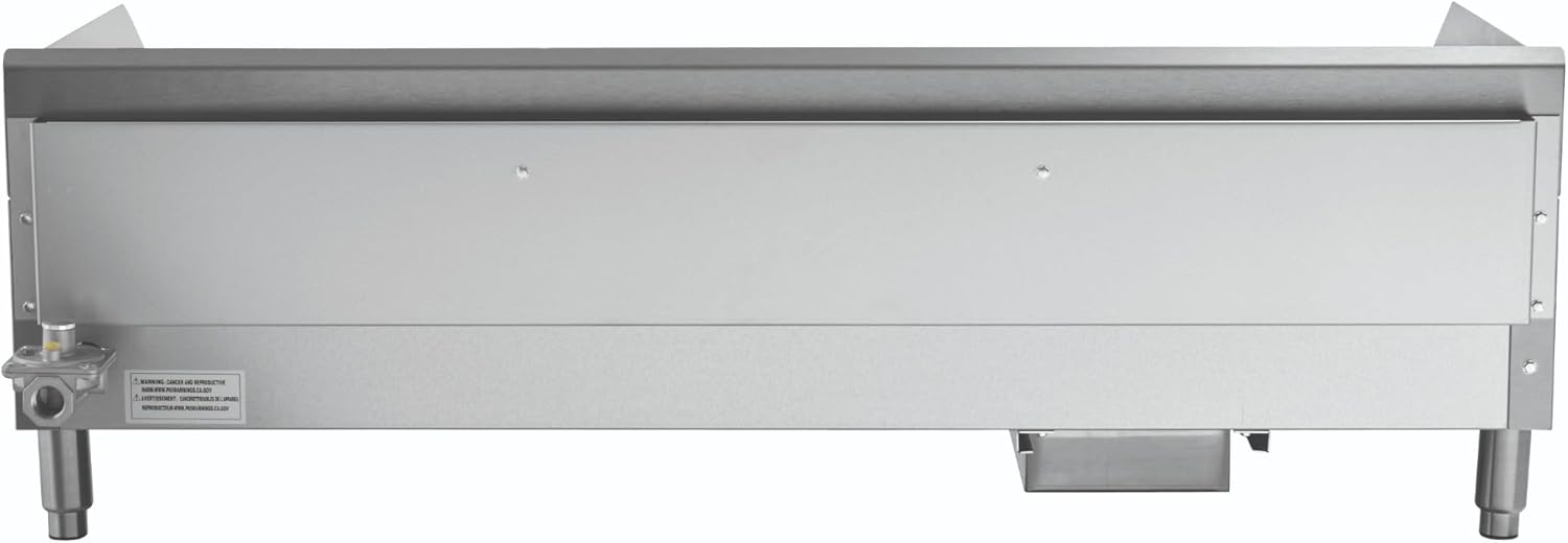 Kratos 29Y-006 48" Commercial Restaurant Gas Countertop Griddle, Manual Controls, 4 Burners, 120,000 BTU Output
