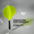 RED DRAGON Darts – Nitro Flite Integrated Flight & Shaft System – No.2 Shape and Design - Available in Short, Intermediate & Medium - Available in Variety of Colours - Professional Darts Accessories