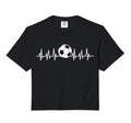 Heartbeat Ekg Heart Sports Soccer Field T-Shirt - Novelty Apparel Unisex