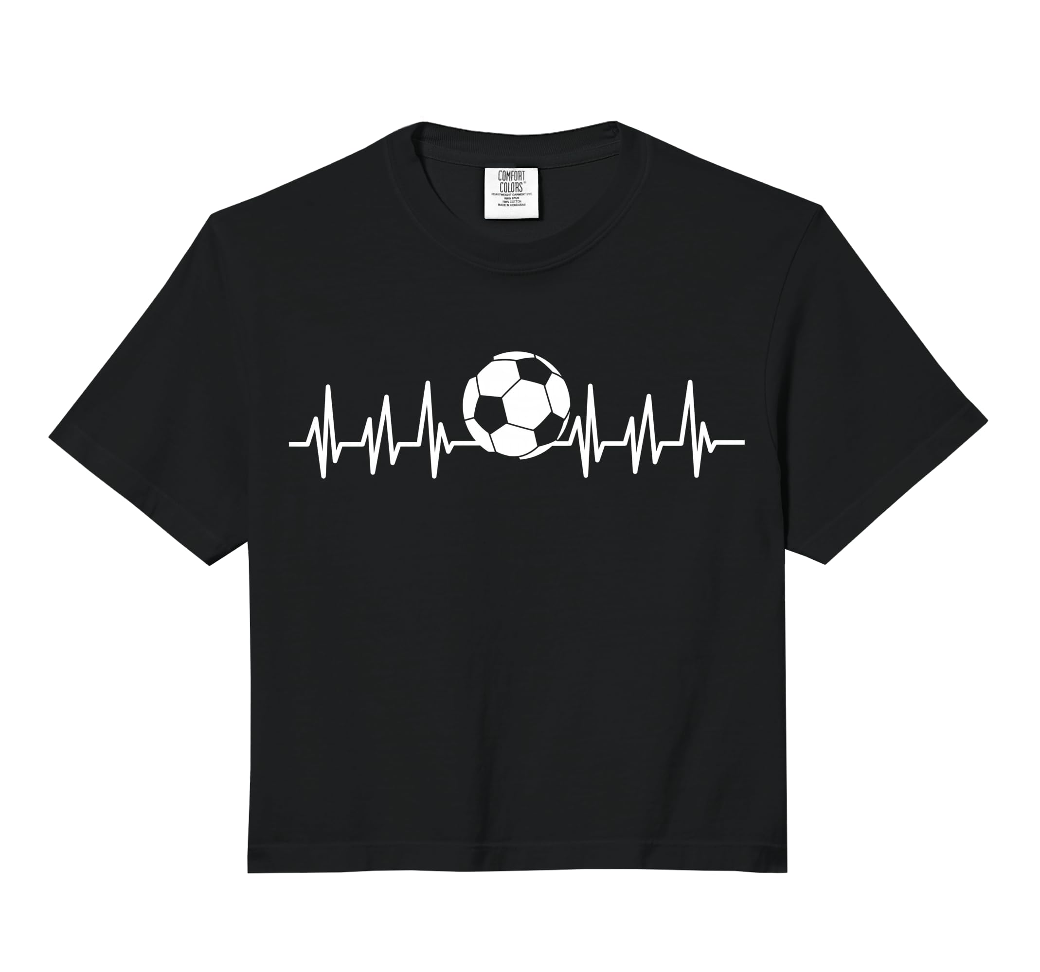 Heartbeat Ekg Heart Sports Soccer Field T-Shirt - Novelty Apparel Unisex