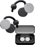 nwm DOTS Wireless On-Ear Speakers (Open Ear Earphones) Sound Leakage suppressed (PSZ Technology - Bone Conduction Alternative) with Optimal Microphone Function Designed in Japan | Stone White
