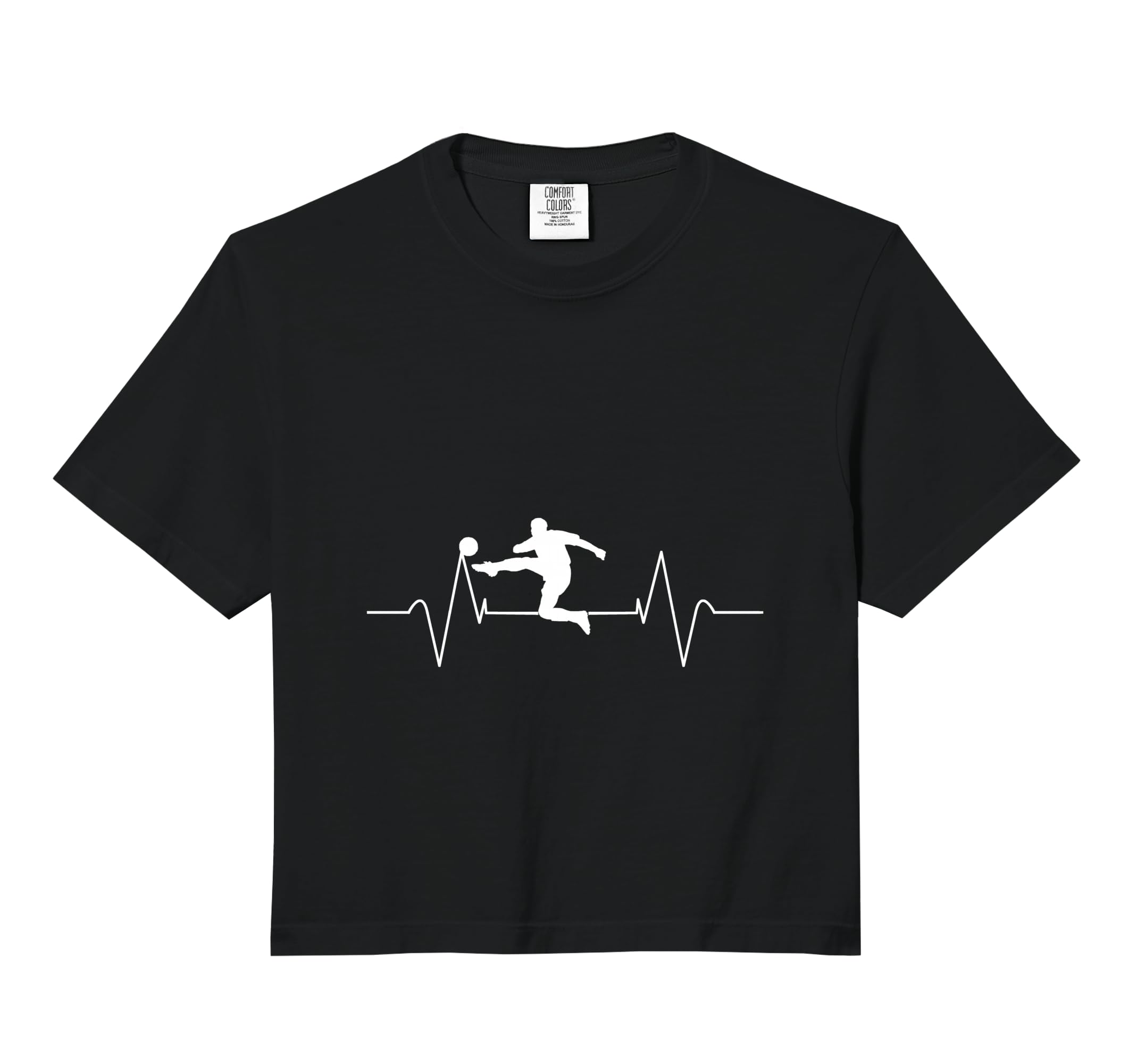 Soccer Heartbeat Soccer Player Gift Comfort T-Shirt - Graphic Print Unisex