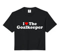 I Love Goalkeeper Heart Soccer T-Shirt - Aesthetic Graphic for Adults